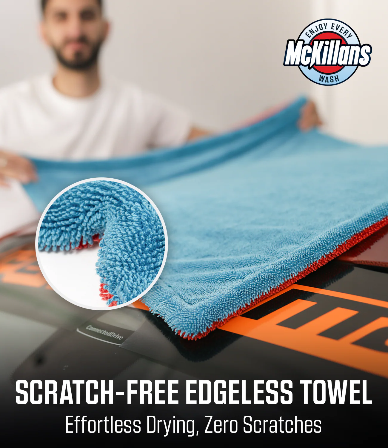 Dual Color Drying Towel 1200GSM 36x28" - Image 3